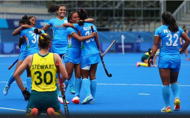 Indian women's hockey team makes history by beating gold medalists to advance to semifinals