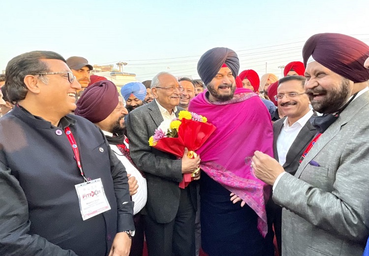 Navjot Singh Sidhu in amritsar