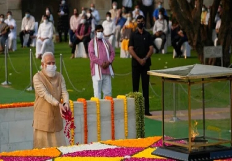 Mahatma Gandhi's 74th birth anniversary