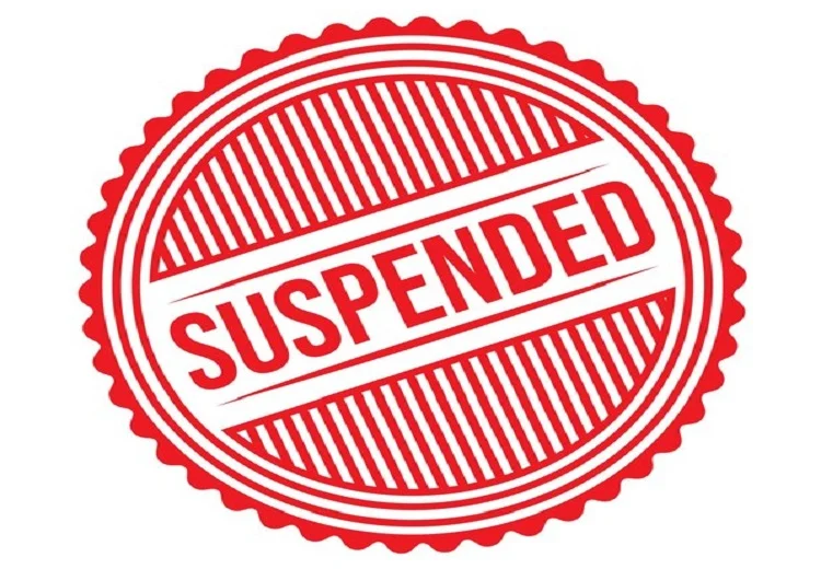 suspended