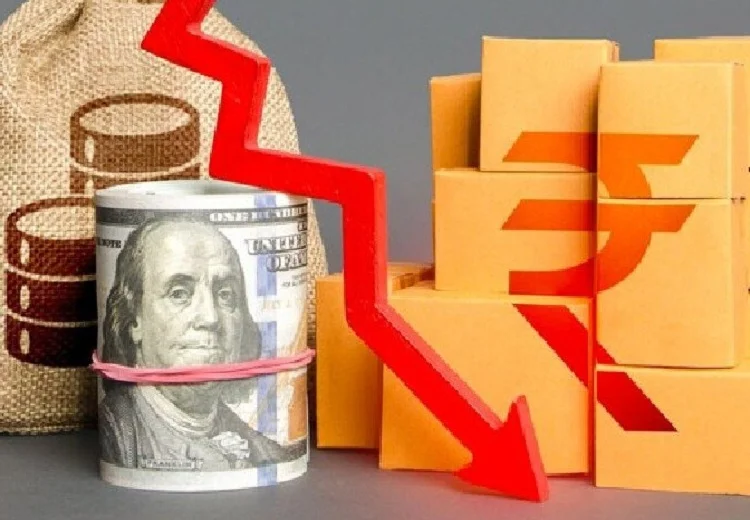 Rupee falls against dollar