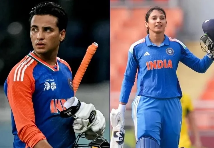 Abhishek Sharma and Smriti Mandhana