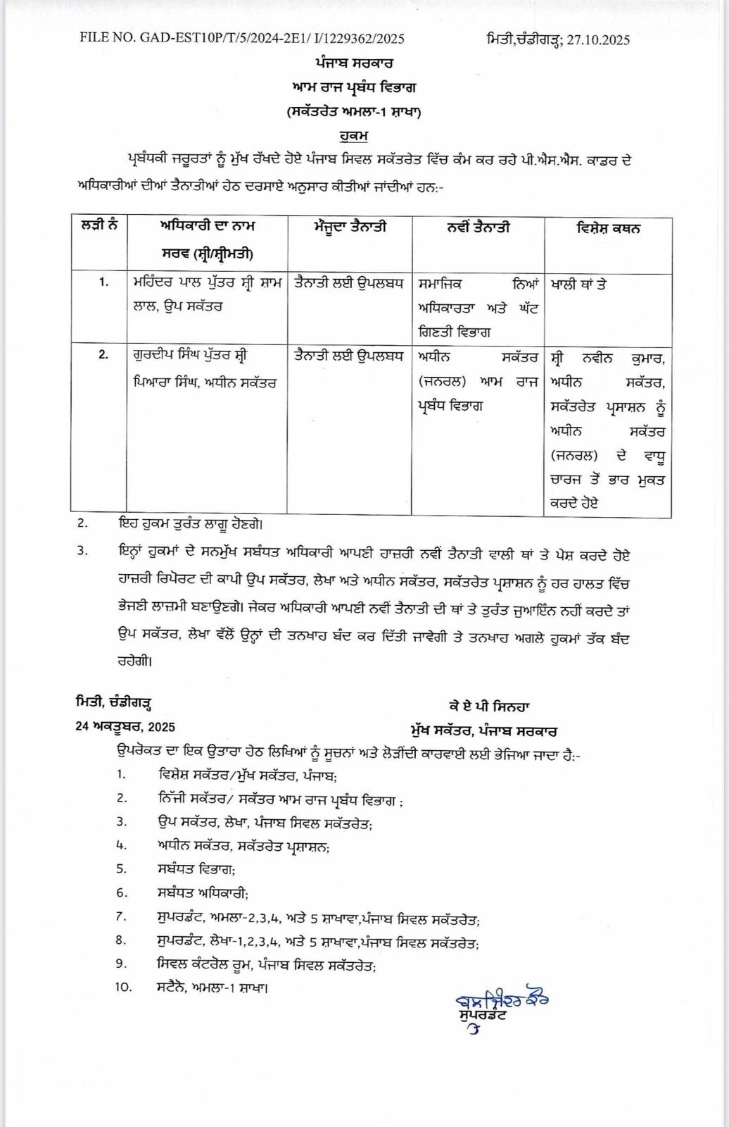 ਪੰਜਾਬ ਸਿਵਲ ਸਕੱਤਰੇਤ