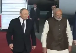 Vladimir Putin arrives in Delhi
