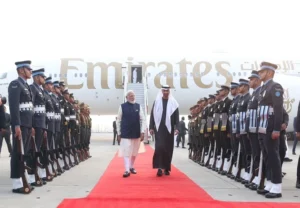 UAE President arrives in India