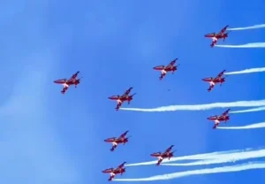 air show at Sukhna Lake