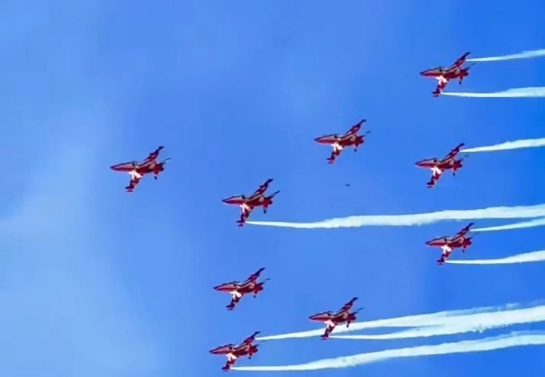 air show at Sukhna Lake