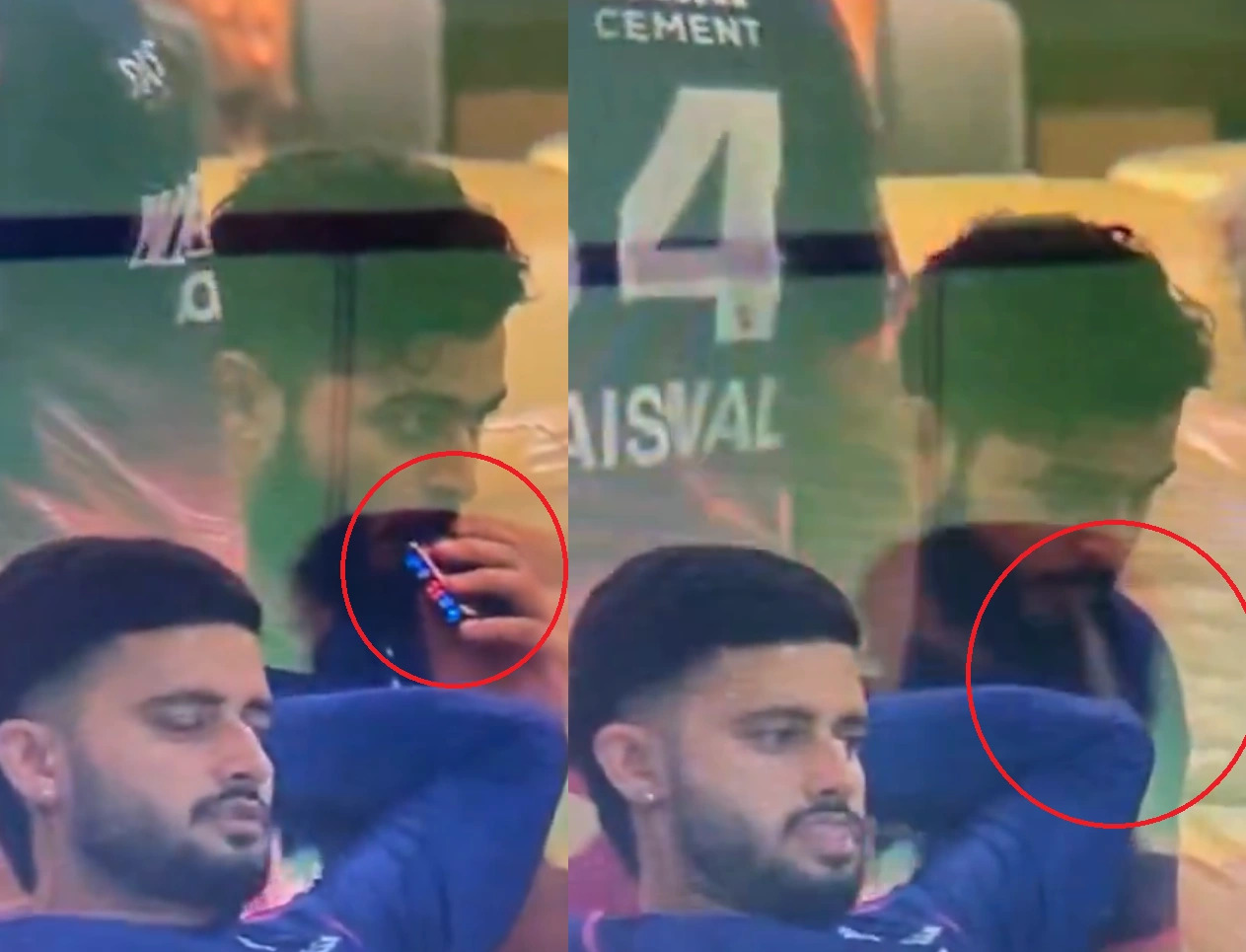 ਰਿਆਨ ਪਰਾਗ ਈ-ਸਿਗਰੇਟ ਪੀਂਦੇ