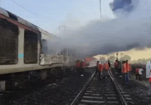 Kota train fire news