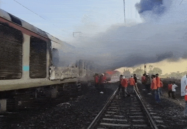 Kota train fire news
