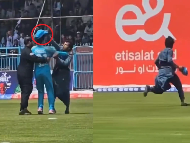 Fan snatches Gurbaz's cap