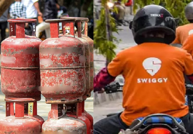 gas cylinders on Swiggy