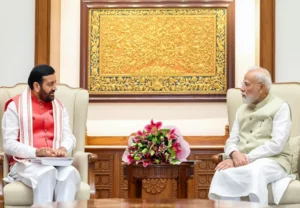 Nayab Saini Meet PM modi