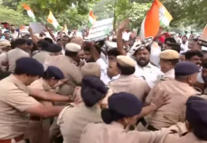 Congress protests in Chandigarh