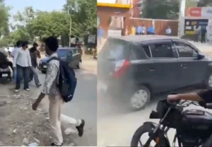 Greater Noida car hitting