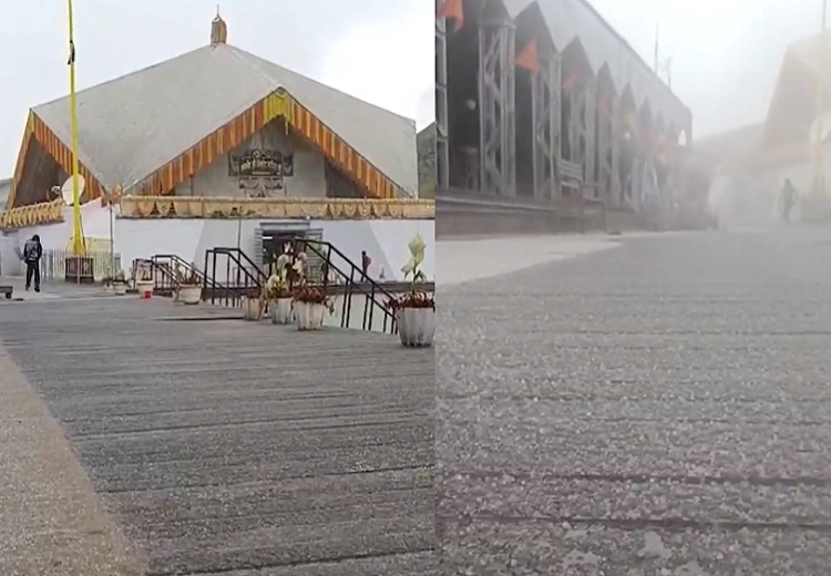 Snowfall at Sri Hemkunt Sahib