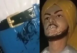 ਭਗਤ ਸਿੰਘ ਦੇ ਬੁੱਤ ਨਾਲ ਛੇੜਛਾੜ